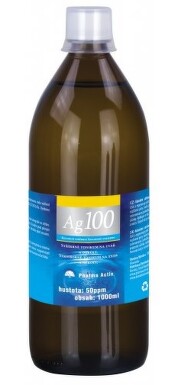 Koloidní stříbro Ag100 50ppm 1000ml