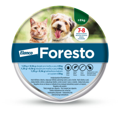 Foresto 1.25g+0.56g obojek pro kočky a psy do 8kg