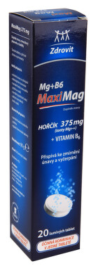 Zdrovit MaxMag Hořčík 375 mg+B6 šumivé tbl.eff.20