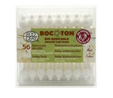 Bocoton Bio 56 ks tyčinek do uší pro malé děti