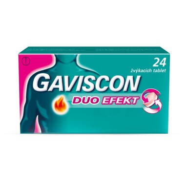 GAVISCON DUO EFEKT žvýkací tableta 24