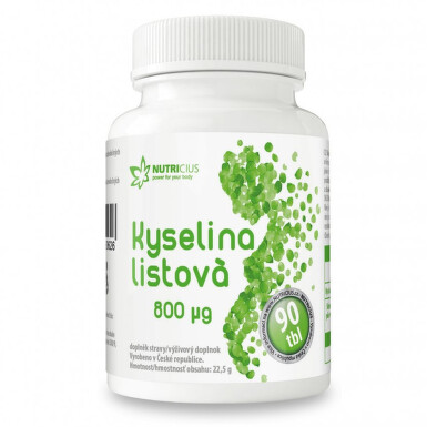 Kyselina Listová 800mcg tbl.90