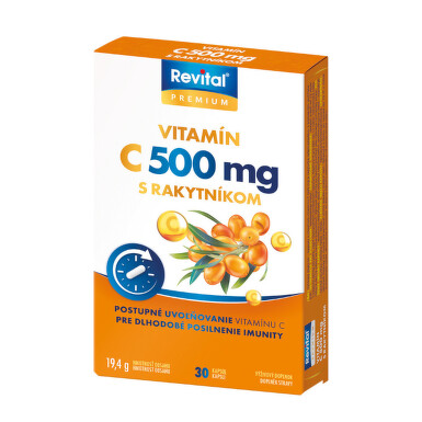 Revital Vitamin C 500mg s rakytníkem cps.30