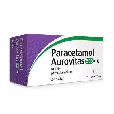 PARACETAMOL AUROVITAS 500MG neobalené tablety 24 I