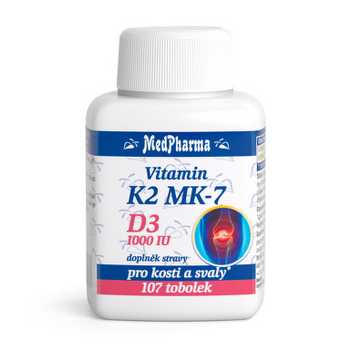 MedPharma Vitamin K2 MK-7+D3 1000 IU tob.107