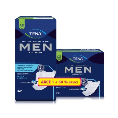 TENA Men Level 1 ink.vložky +50% navíc 36ks 750709