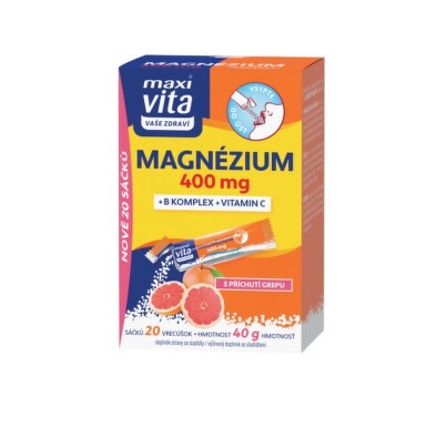 Maxi Vita Magnézium 400mg+B komplex+vit.C 20x2g