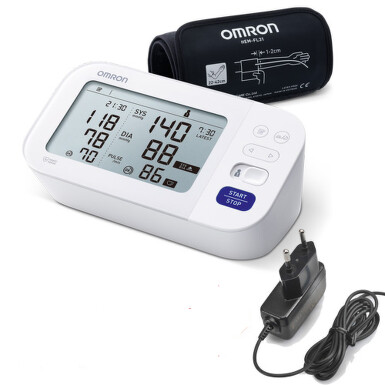 Tonometr OMRON M6 Comfort s AFib pažní + síťový zdroj