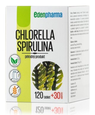 Edenpharma Chlorella Spirulina tbl.120+30