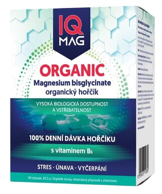 IQ Mag Organic Magnesium+vit.B6 tob.90