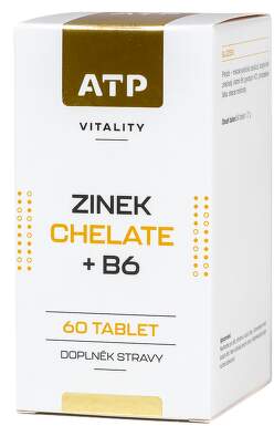 ATP Vitality Zinek Chelate + B6 60tbl.