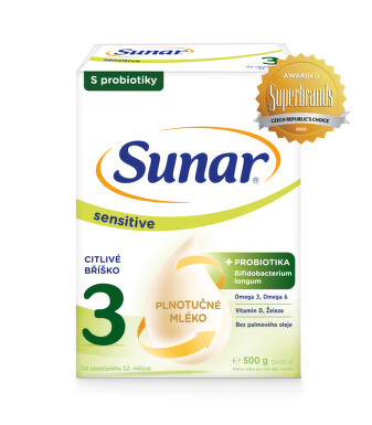 Sunar Sensitive 3 od 12m+ 500g