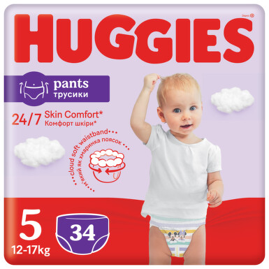 HUGGIES Pants Jumbo 5 12-17kg 34ks