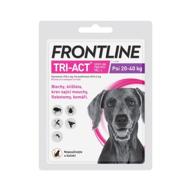 Frontline Tri-Act psi 20-40kg spot-on 1x1 pipeta