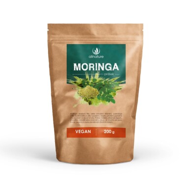 Allnature Moringa prášek RAW 200 g