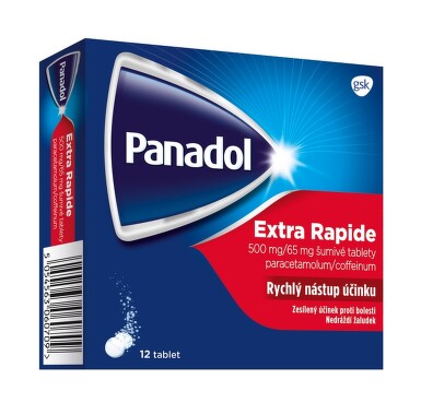 PANADOL EXTRA RAPIDE 500MG/65MG šumivá tableta 12 I