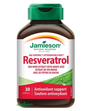 JAMIESON Resveratrol 50mg extr.z červ.vína cps.30