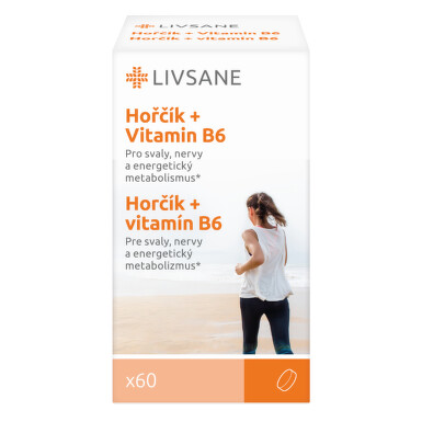 LIVSANE Magnézium + Vitamín B6 tablety 60ks