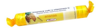 Intact rolička hroznový cukr s vit.C - ananas 40g