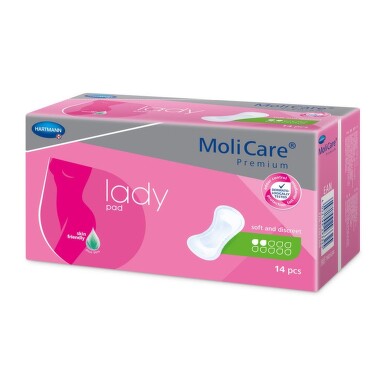 VLOŽKY ABSORPČNÍ MOLICARE LADY 2 KAPKY 300ML,14KS