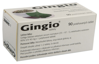 GINGIO TABLETY perorální potahované tablety 90X40MG