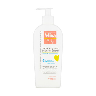 Mixa Baby vyživující mycí gel pro děti na tělo a vlásky 250ml