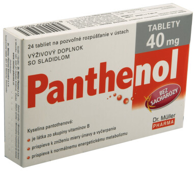 Panthenol tablety 40mg tbl.24