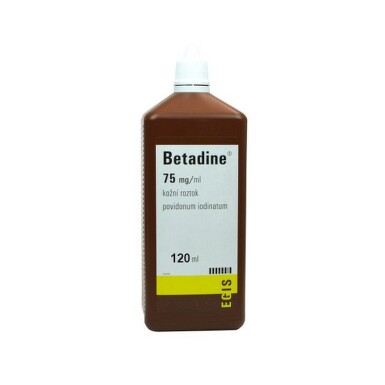 BETADINE 75MG/ML kožní podání SOL 120ML