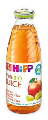 HiPP ŠŤÁVA BIO Jablečno-hroznová 500ml