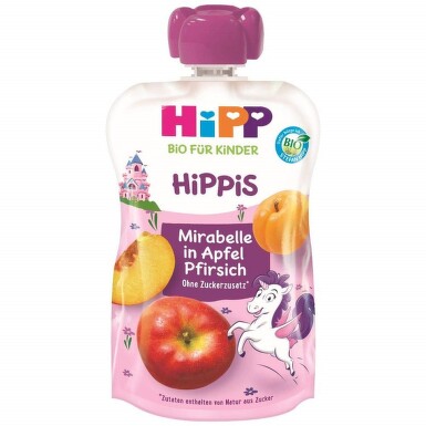 HiPP BIO 100% ovoce Jablko-Broskev-Mirabelka 100g