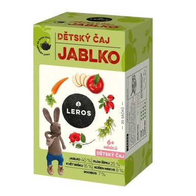 LEROS Dětský čaj Jablko 20x2g