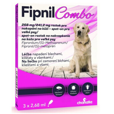 Fipnil Combo 268/241.2 mg spot-on Dog L 3 x 2.68 ml