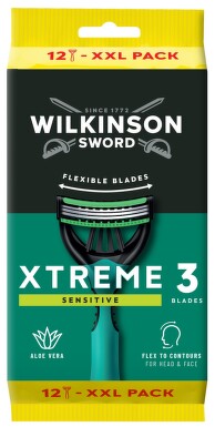 WILKINSON Xtreme3 Sensitive Comfort 12 MAXI PACK