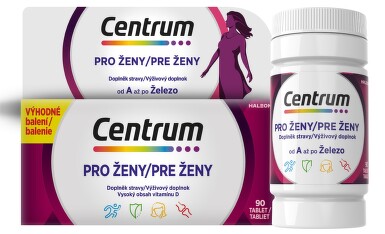 Centrum multivitamín pro ženy 90 tablet