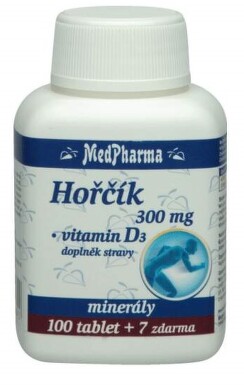 MedPharma Hořčík 300mg + vitamín D3 107 tablet