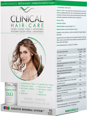 Clinical Hair-Care tob.90+argan.olej20ml 3měs.kúra