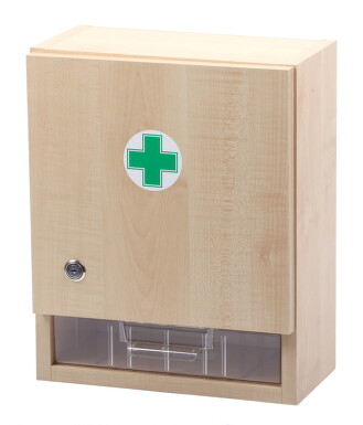 Lékárnička - nástěnná dřevěná 40x32x17 -prázdná
