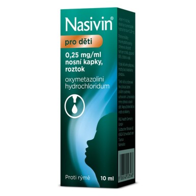 NASIVIN 0,025% 0,25MG/ML nosní podání GTT SOL 10ML