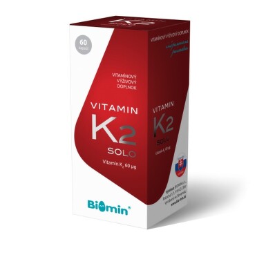 Vitamin K2 SOLO 60 tob. Biomin