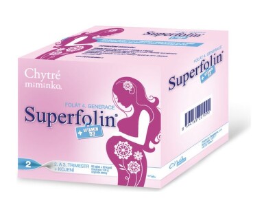 Chytré miminko superfolin 2 MAMA tbl.60+cps.60