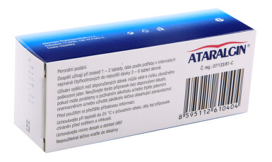 ATARALGIN perorální neobalené tablety 50