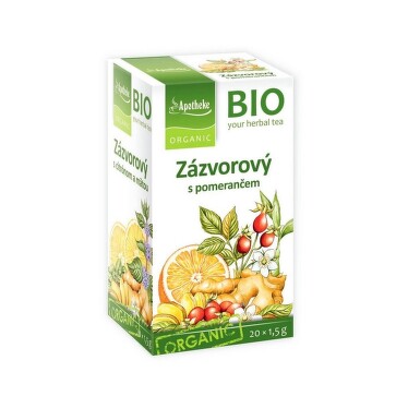 Apotheke BIO Zázvorový čaj s pomerančem 20x1.5g