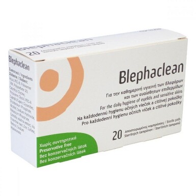 Blephaclean 20 sterilních tamponů