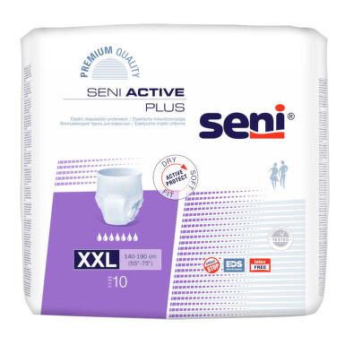 Seni Active Plus XXL kalhotky natahovací, boky 140 - 190 cm, savost 2000 ml