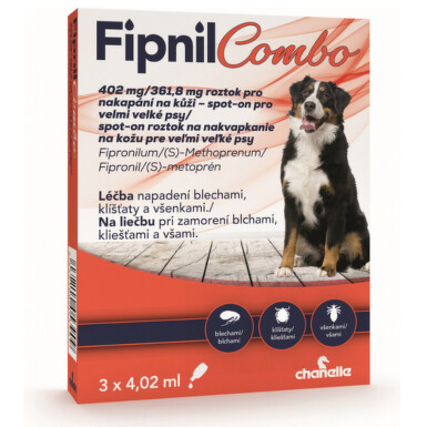 Fipnil Combo 402/361.8 mg spot-on Dog XL 3 x 4.02 mg