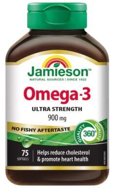 JAMIESON Omega-3 Ultra 900mg cps.75