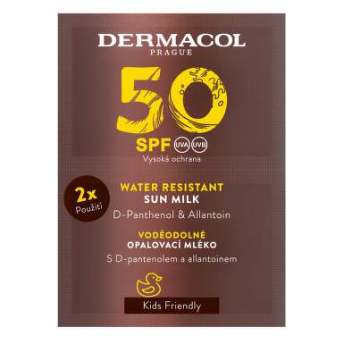 Dermacol Opalovací mléko voděodolné SPF50 2x15ml