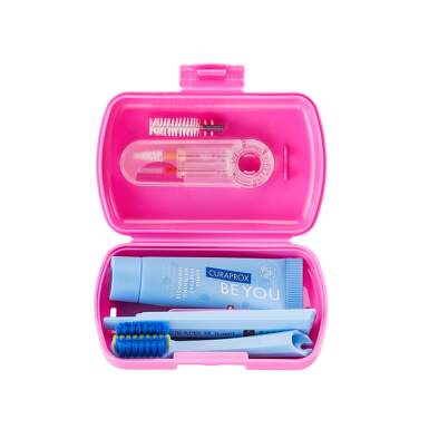 CURAPROX Travel set ORTHO růžový