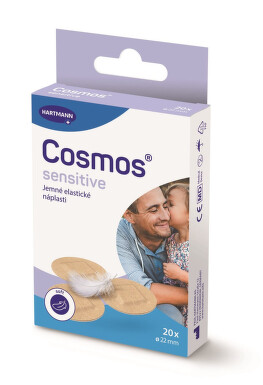 Cosmos sensitive jemná kulatá náplast 22mm 20ks