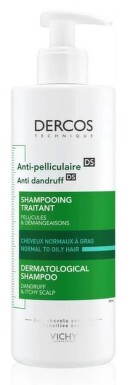 VICHY DERCOS Šampon lupy mastné vlasy 390ml